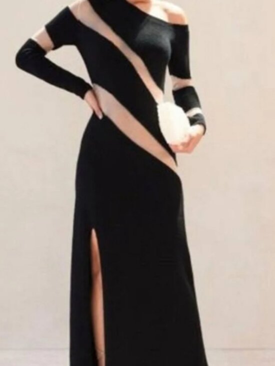 cult gaia Dresses & Skirts - CULT GAIA Nessa Mesh Wave One-Shoulder Dress sz small NWT